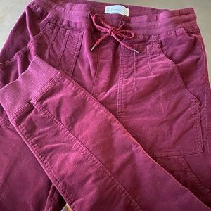 ANTHROPOLOGIE by ANTHROPOLOGIE - CRANBERRY JOGGERS